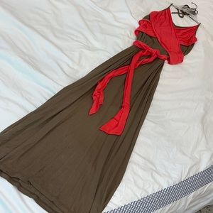 Wrap maxi dress